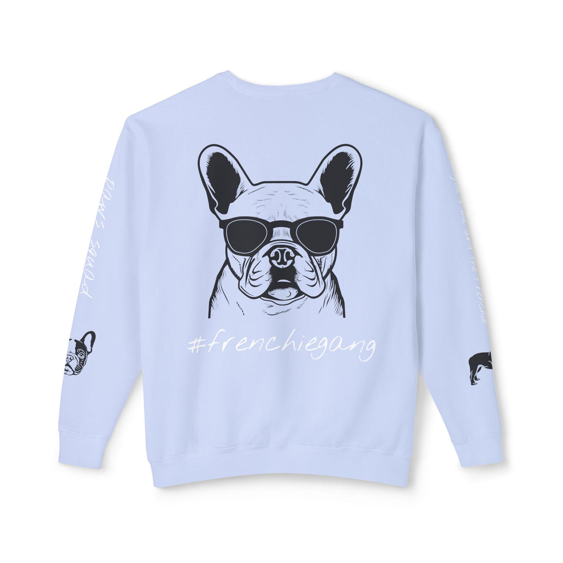 ISSA FRENCHIE LOVE Unisex Lightweight Crewneck Sweatshirt