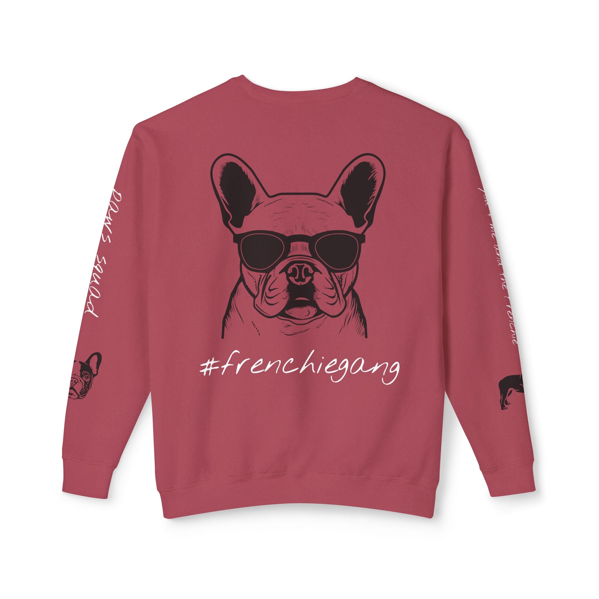 ISSA FRENCHIE LOVE Unisex Lightweight Crewneck Sweatshirt