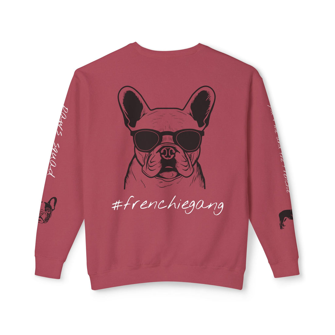 ISSA FRENCHIE LOVE Unisex Lightweight Crewneck Sweatshirt