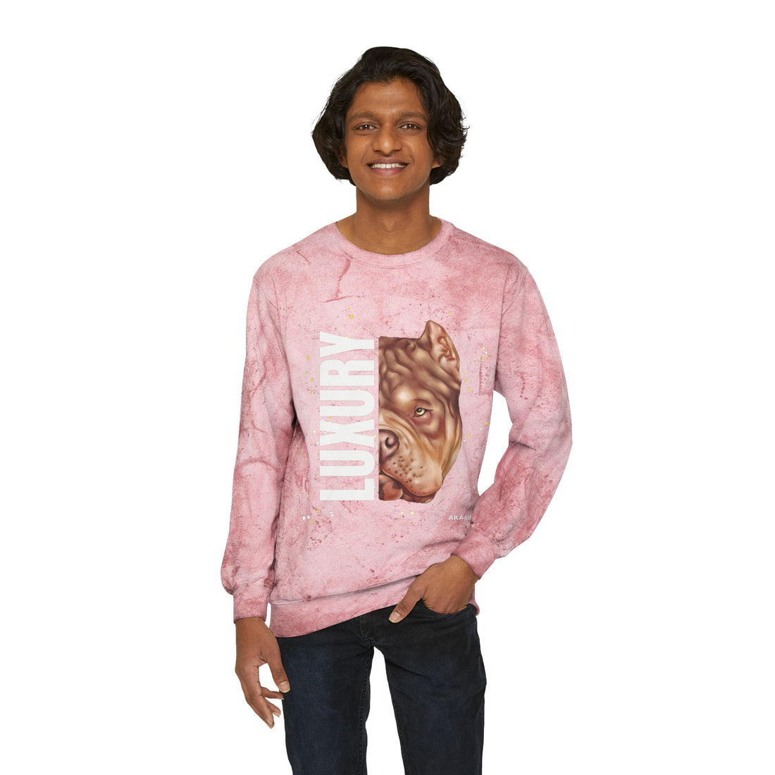 Luxury aka LUX Unisex Color Blast Crewneck Sweatshirt