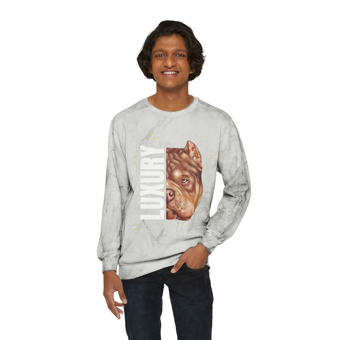 Luxury aka LUX Unisex Color Blast Crewneck Sweatshirt