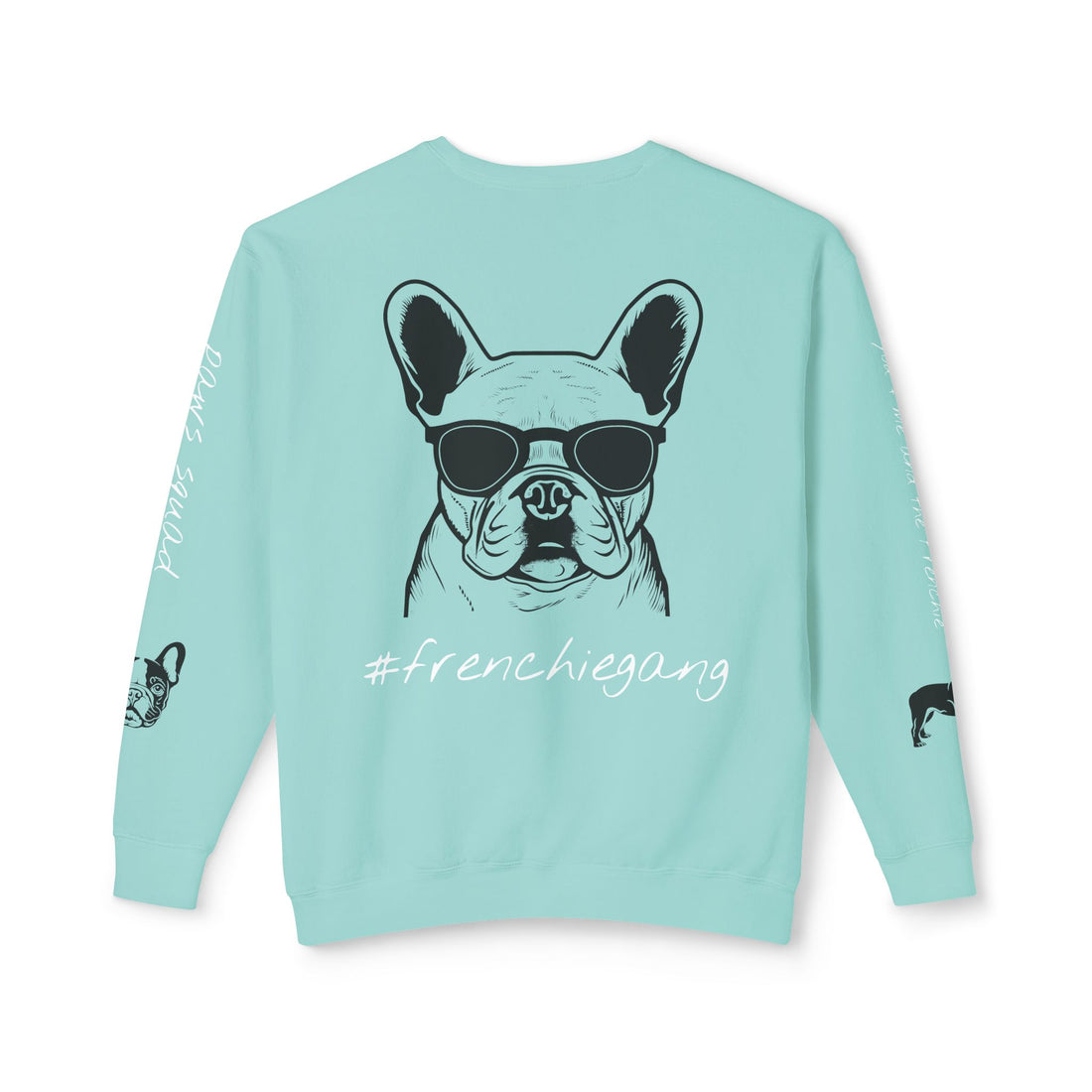 ISSA FRENCHIE LOVE Unisex Lightweight Crewneck Sweatshirt