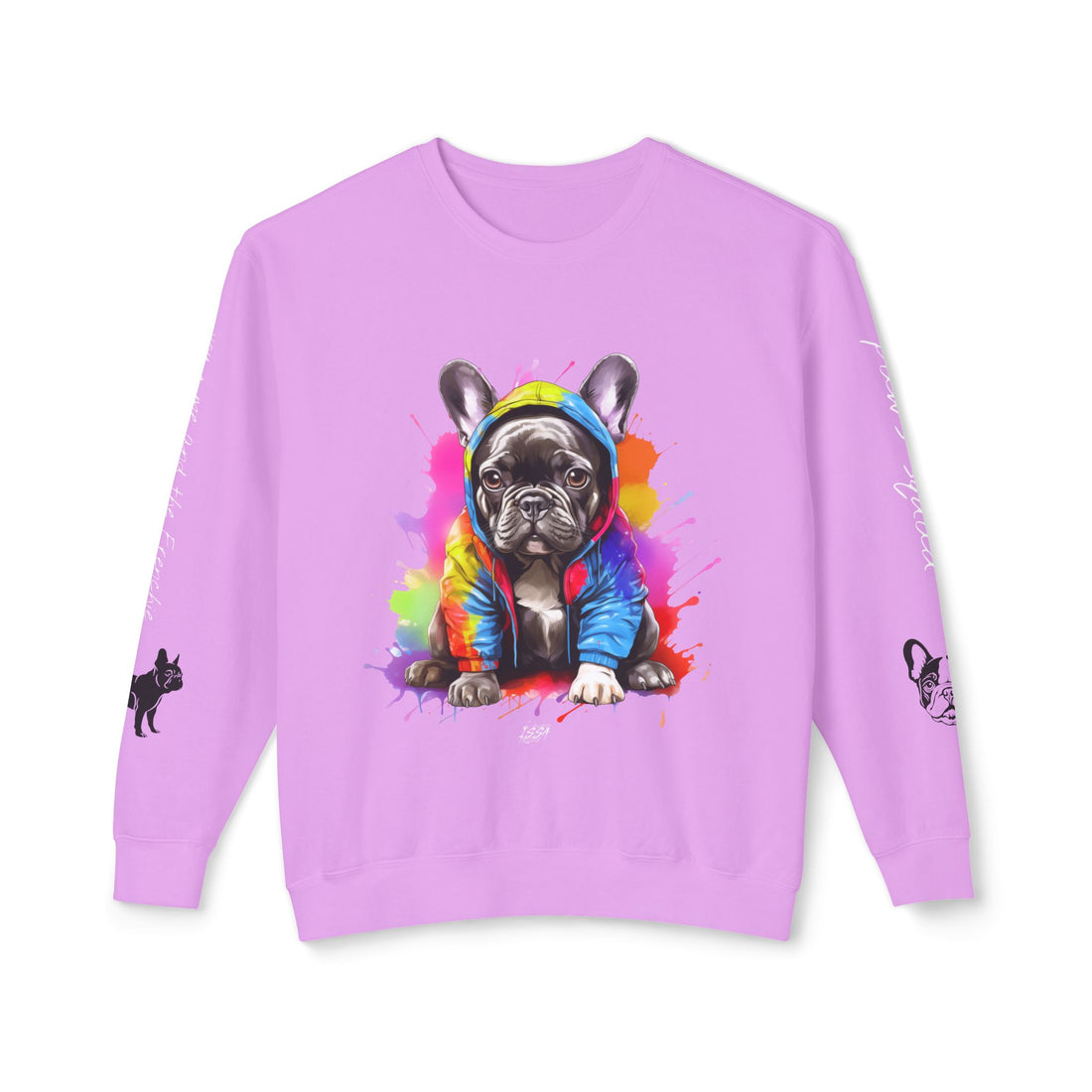 ISSA FRENCHIE LOVE Unisex Lightweight Crewneck Sweatshirt