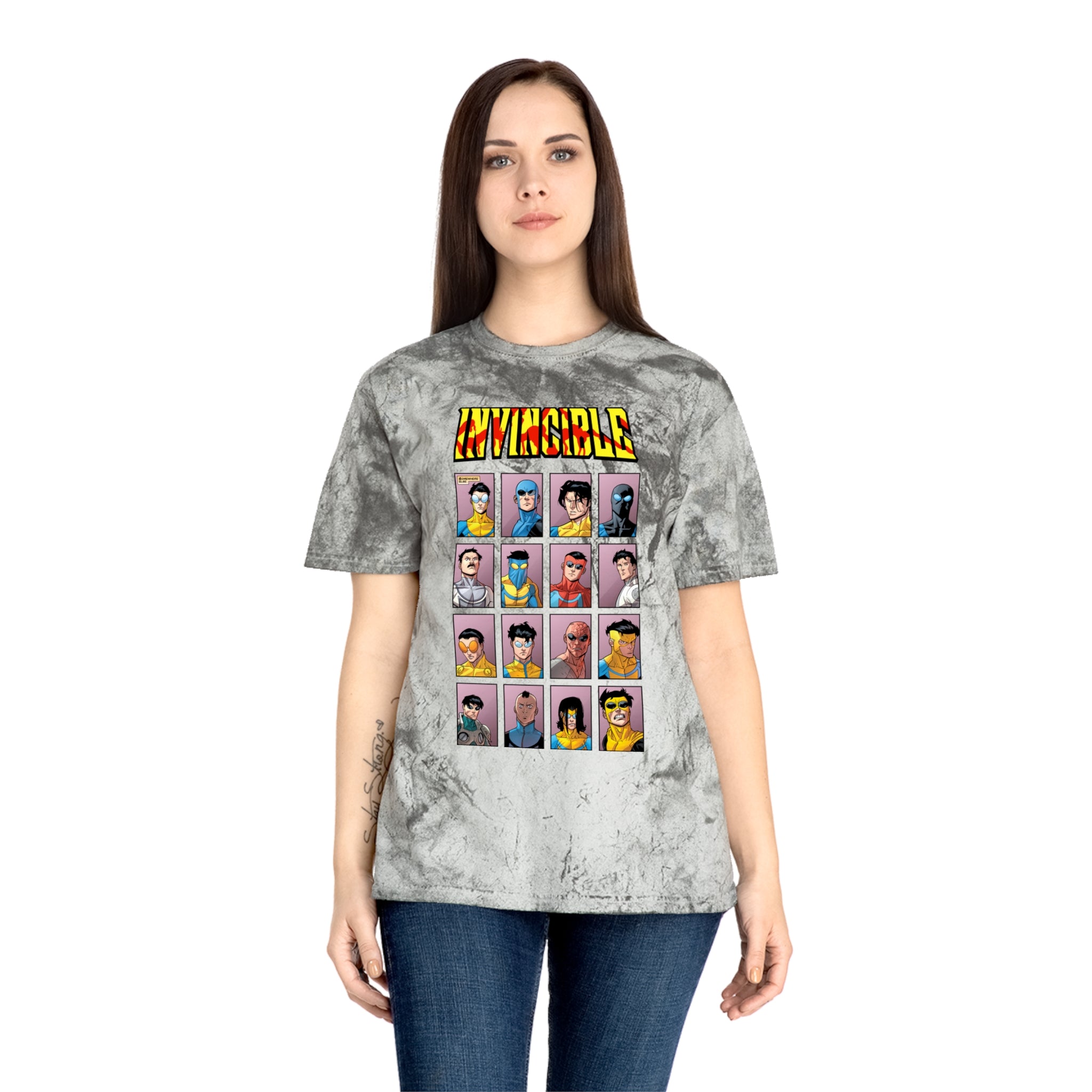 Colorful Invincible Unisex T-Shirt, Casual Graphic Tee, Superhero Apparel, Gift for Fans, Summer Style