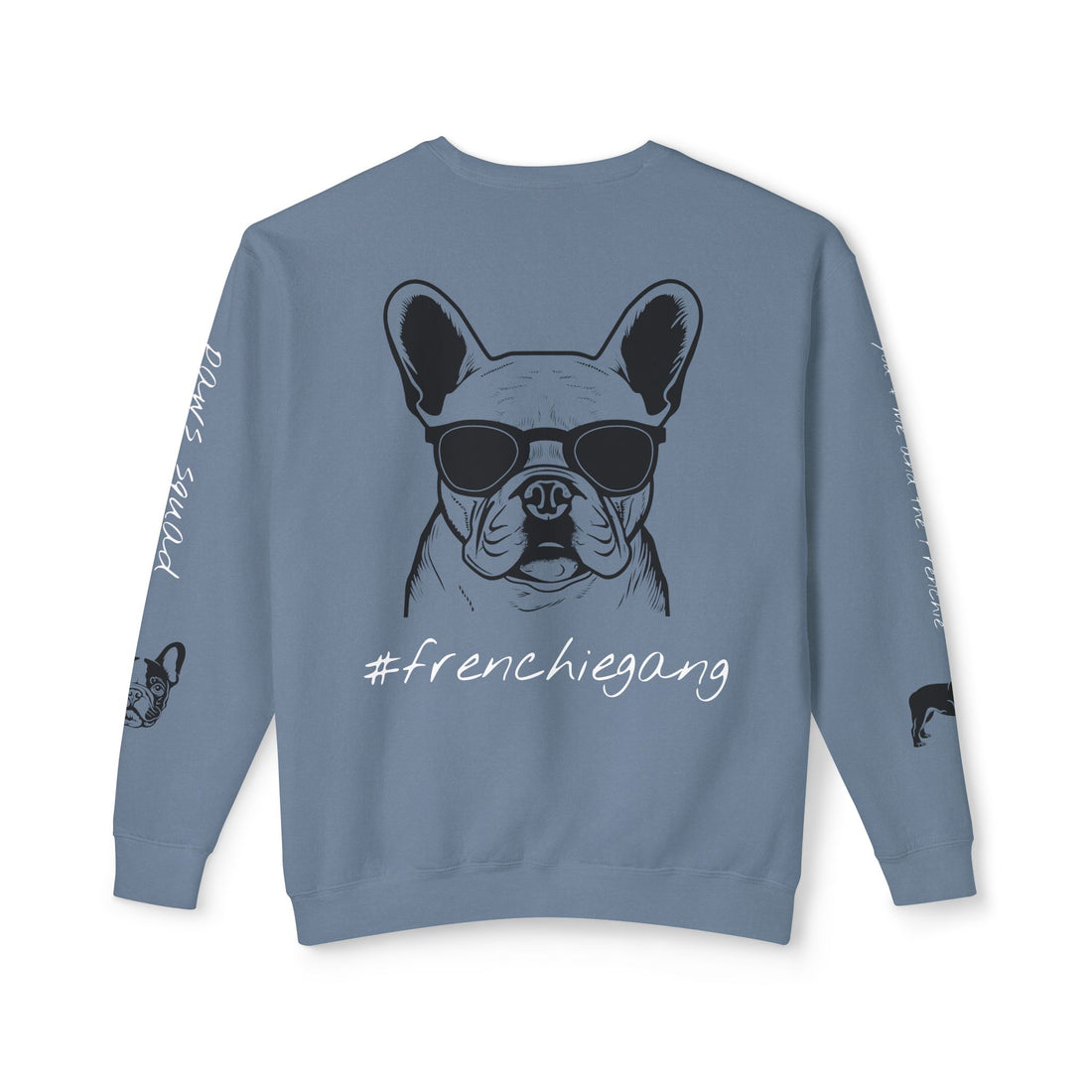 ISSA FRENCHIE LOVE Unisex Lightweight Crewneck Sweatshirt