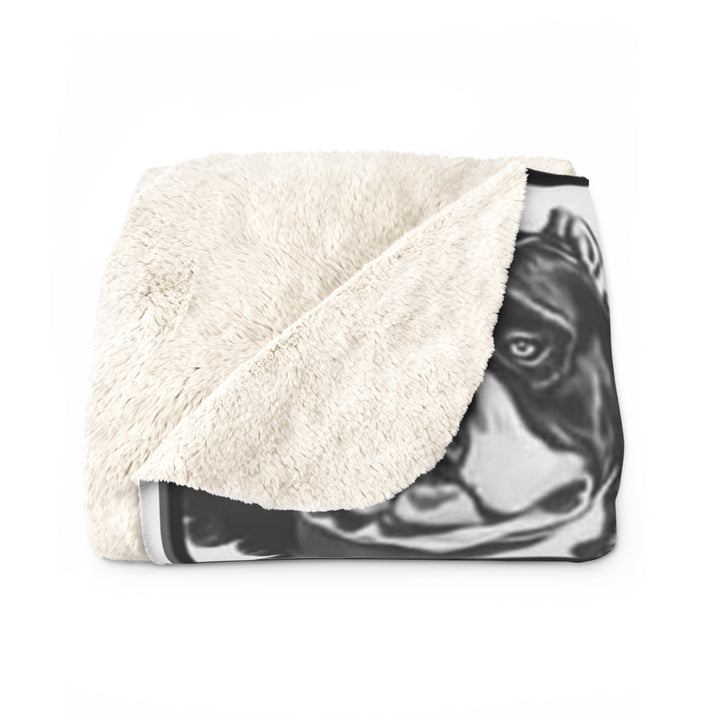 American Bully Sherpa Fleece Blanket