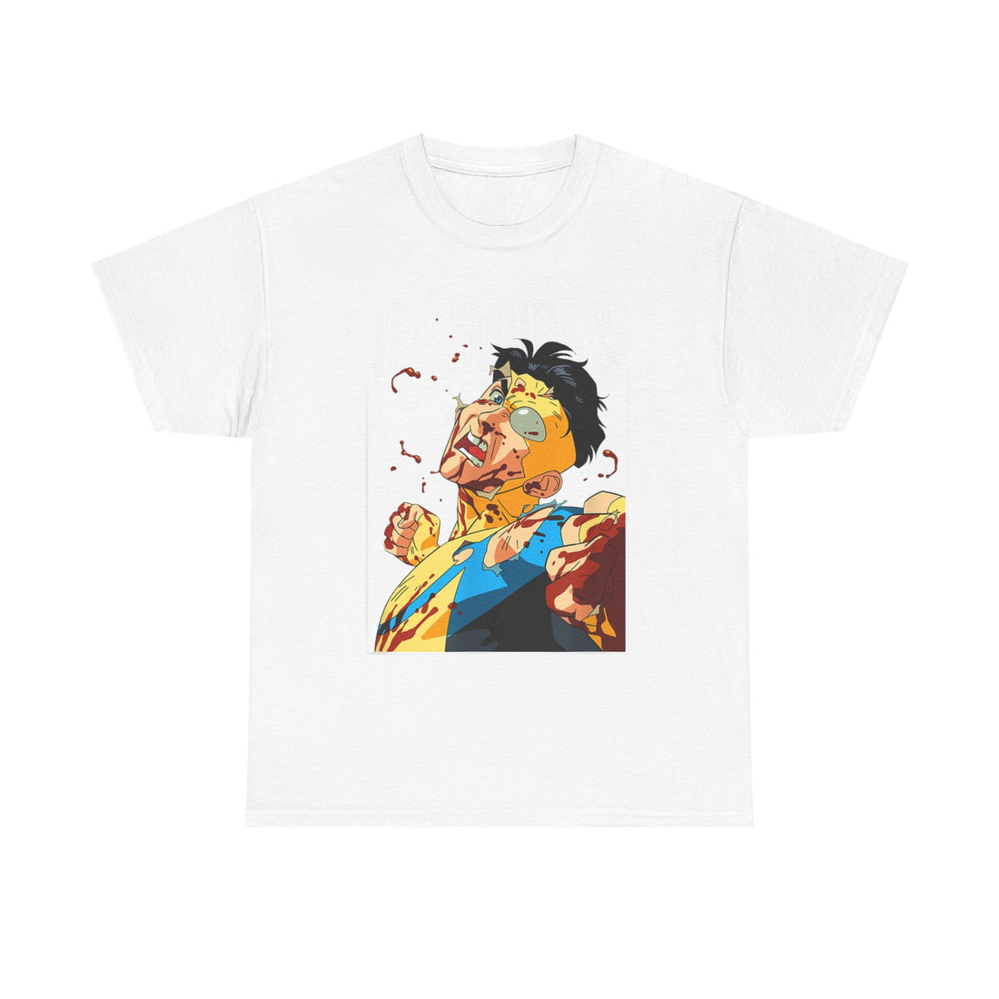 Unisex Heavy Cotton Tee - Invincible Graphic Tee, Superhero Shirt, Gift for Comics Fans, Casual Wear, Birthday, Holiday Apparel