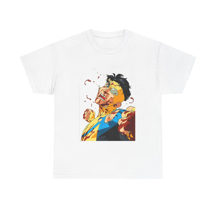 Unisex Heavy Cotton Tee - Invincible Graphic Tee, Superhero Shirt, Gift for Comics Fans, Casual Wear, Birthday, Holiday Apparel