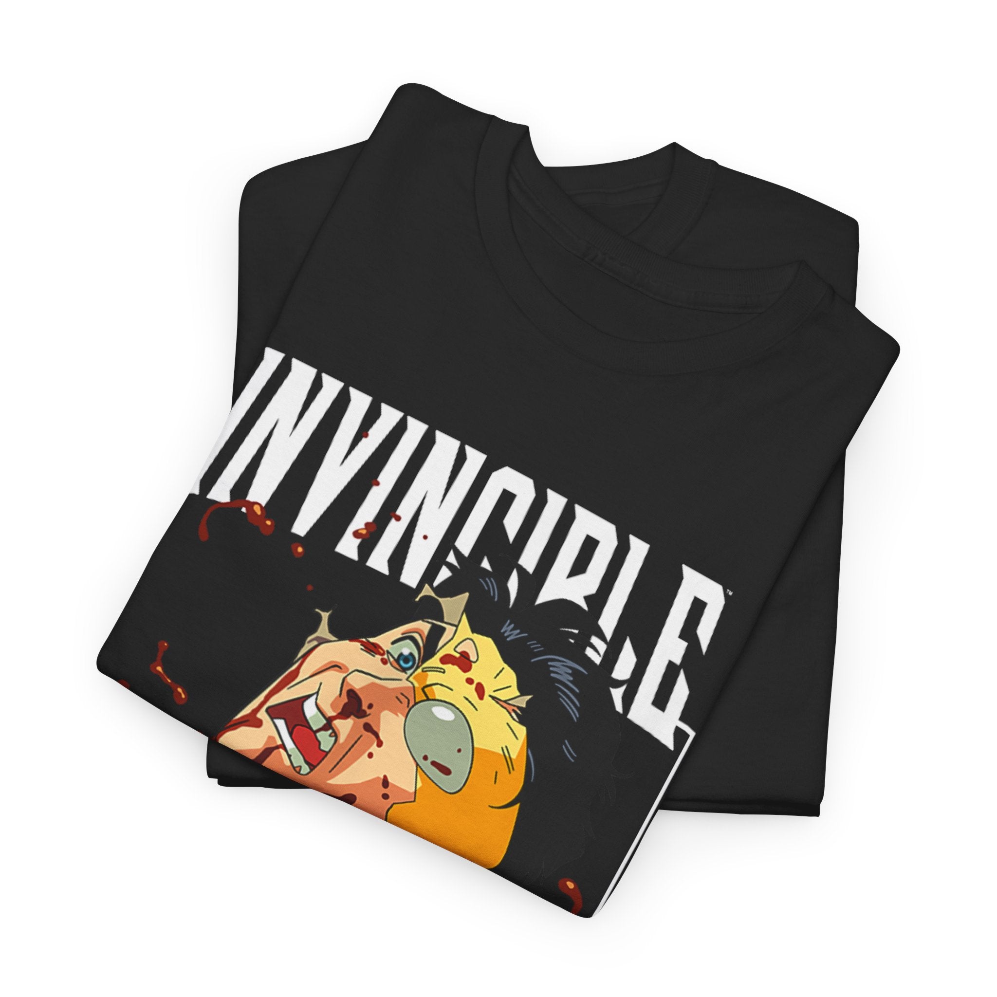 Unisex Heavy Cotton Tee - Invincible Graphic Tee, Superhero Shirt, Gift for Comics Fans, Casual Wear, Birthday, Holiday Apparel